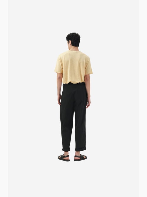 Pantalon de costume coton lin giesto - Kiabi
