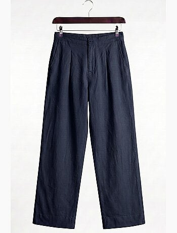 Pantalon de costume homme en coton, coupe droite giesto