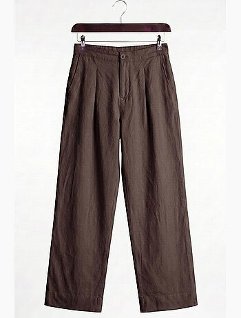 Pantalon de costume homme en coton, coupe droite giesto