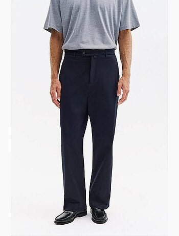 Pantalon de costume homme en coton et lycra giesto