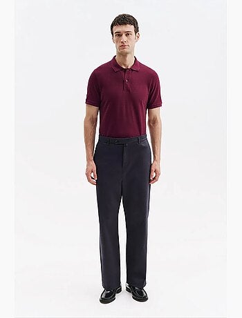 Pantalon de costume homme en coton et lycra giesto