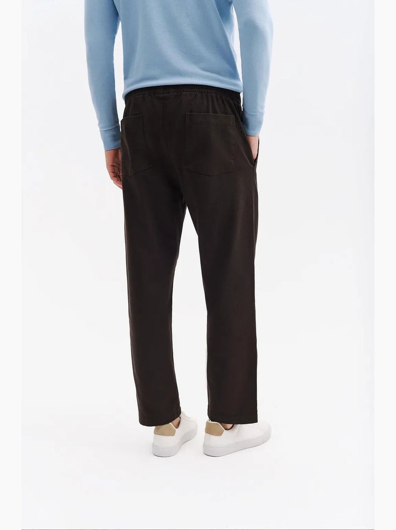 Pantalon de costume homme en coton stretch giesto Noir - Kiabi
