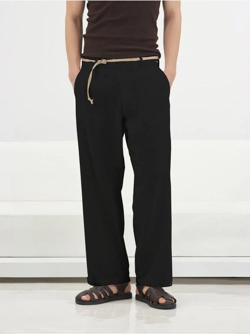 Pantalon de costume homme en lin et coton giesto - Kiabi