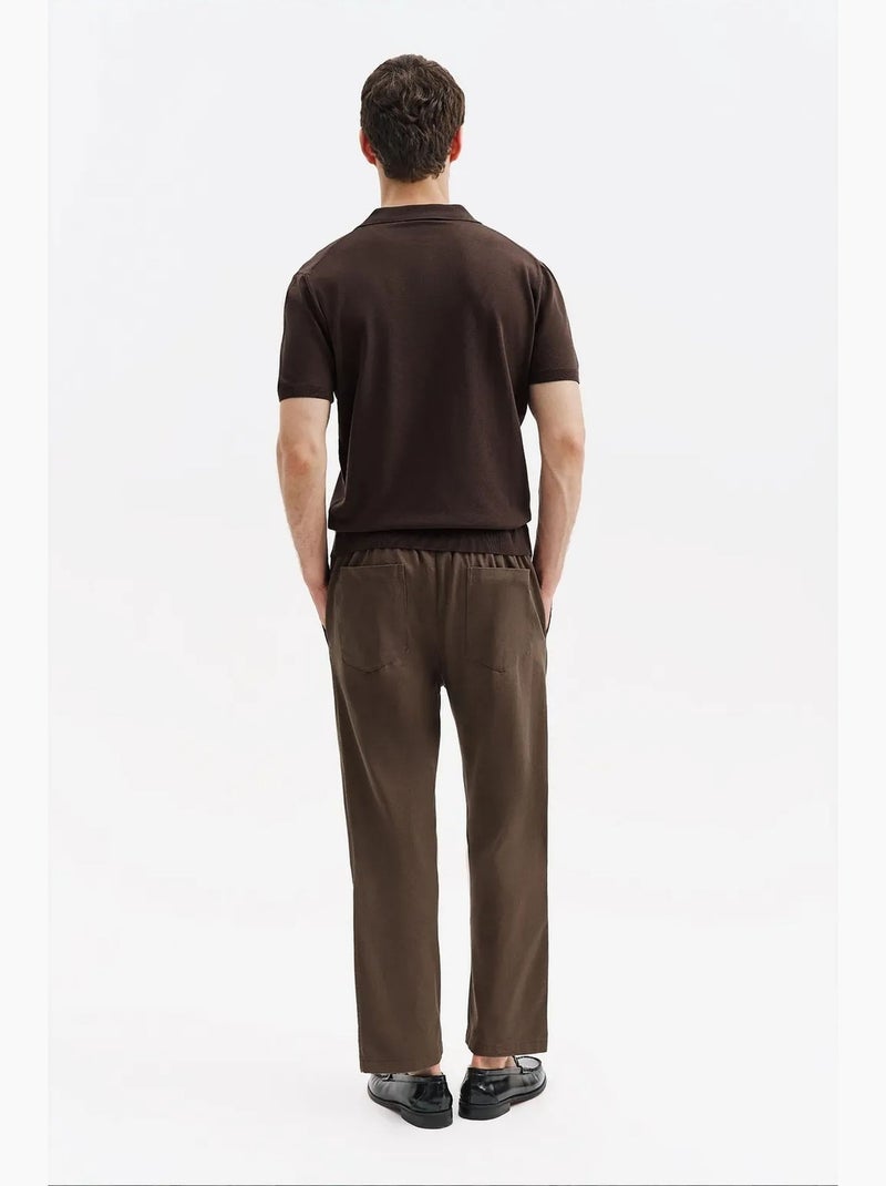Pantalon de costume homme giesto Marron chocolat - Kiabi