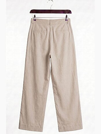 Pantalon de costume homme taille haute, jambe large giesto