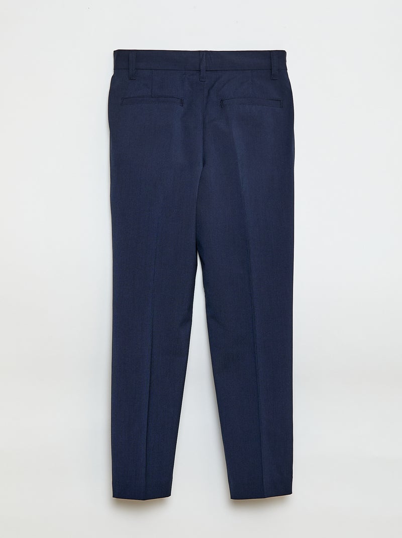 Pantalon de costume regular uni Noir - Kiabi
