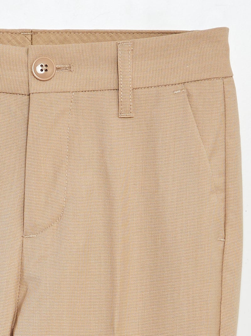 Pantalon de costume slim Beige - Kiabi