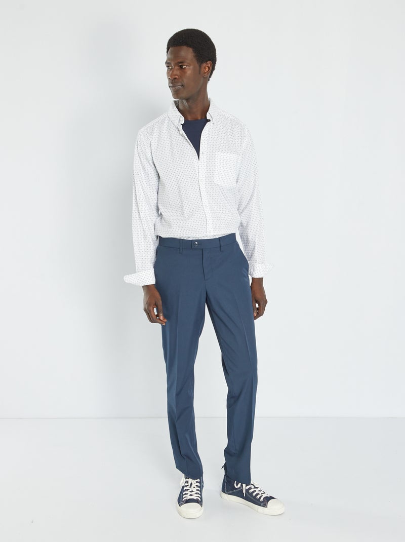 Pantalon de costume slim Bleu marine - Kiabi