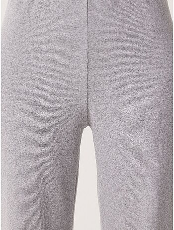 Pantalon de détente en maille à jambe large et taille mi-haute istanbul