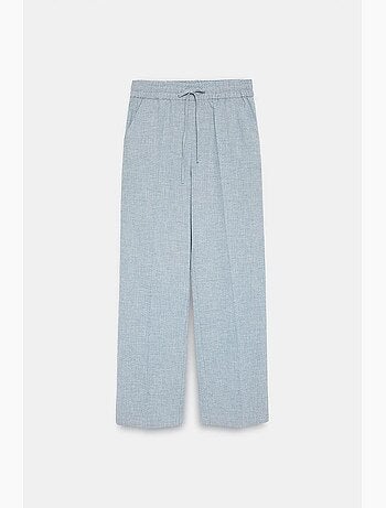 Pantalon de détente large en popeline dilvin