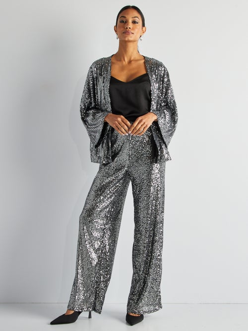 Pantalon de fêtes en sequins - Kiabi