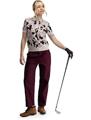 Pantalon de golf coupe droite femme golf femme iron-w cherry