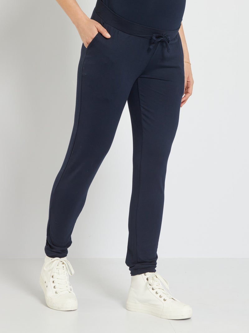 Pantalon de grossesse confortable bleu marine - Kiabi