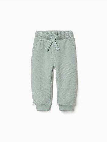 Pantalon de jogging à texture gaufrée avec cordon de serrage