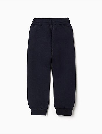 Pantalon de jogging ajusté en coton peigné avec imprimé
