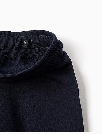 Pantalon de jogging ajusté en coton peigné avec imprimé