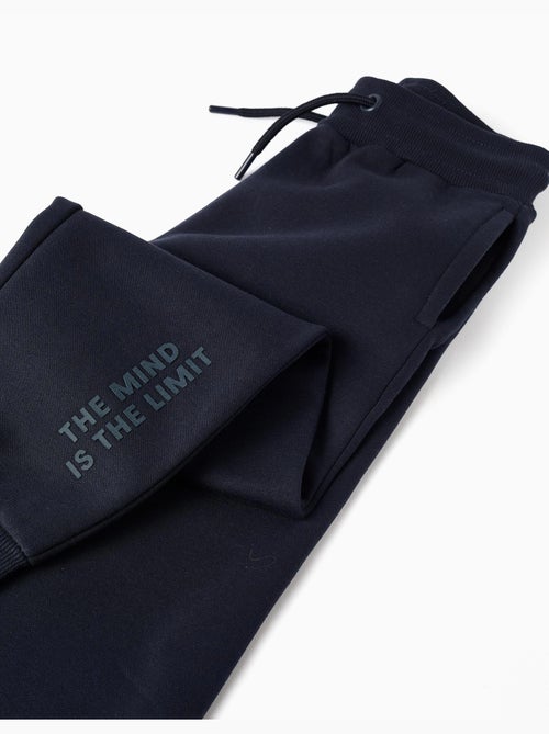 Pantalon de jogging ajusté en coton peigné avec imprimé - Kiabi