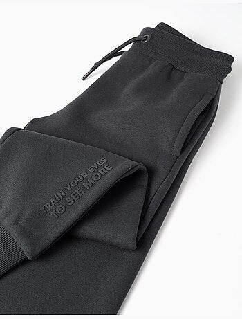 Pantalon de jogging ajusté en coton peigné avec imprimé
