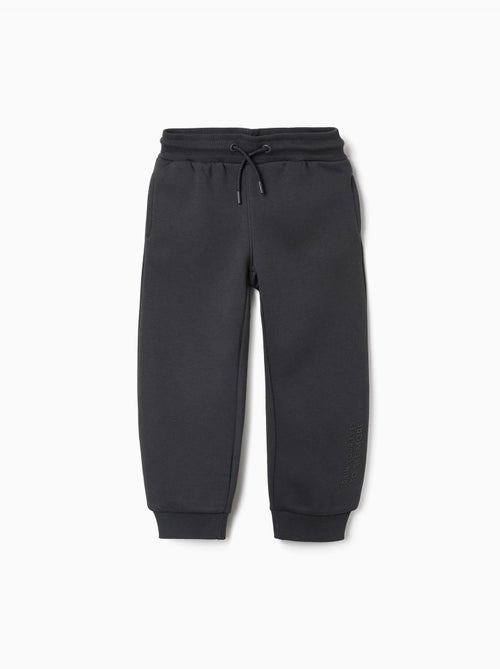 Pantalon de jogging ajusté en coton peigné avec imprimé - Kiabi