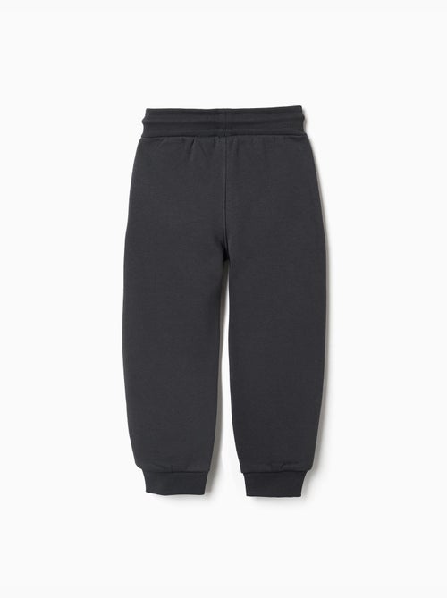 Pantalon de jogging ajusté en coton peigné avec imprimé - Kiabi