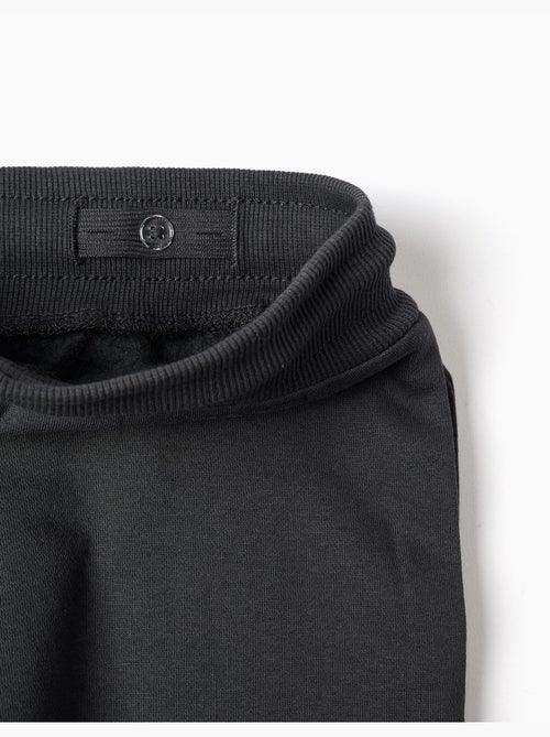 Pantalon de jogging ajusté en coton peigné avec imprimé - Kiabi