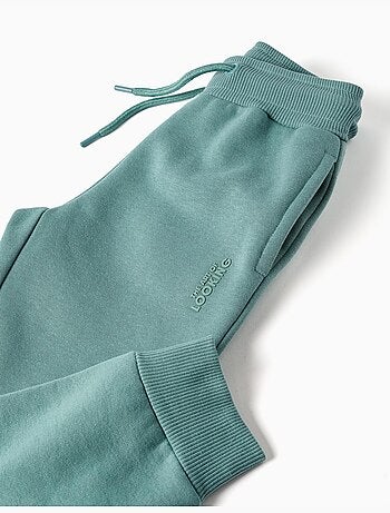 Pantalon de jogging ajusté en coton peigné avec imprimé