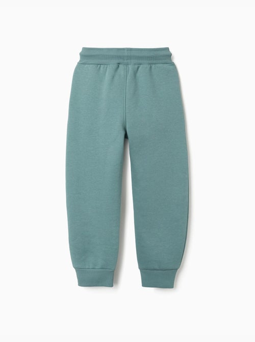 Pantalon de jogging ajusté en coton peigné avec imprimé - Kiabi