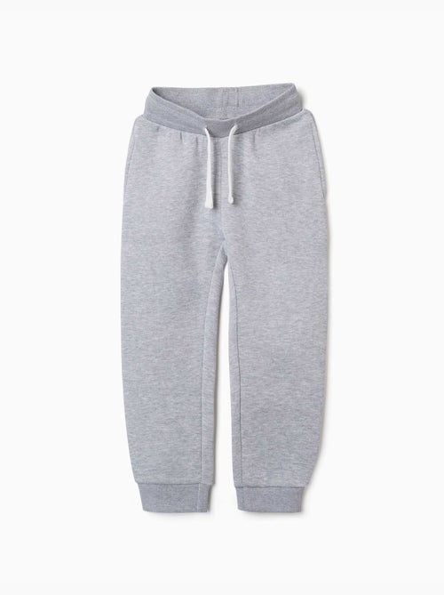 Pantalon de jogging ajusté en molleton avec cordon de serrage - Kiabi