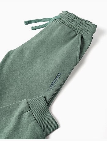 Pantalon de jogging ajusté en molleton avec poches et imprimé zy