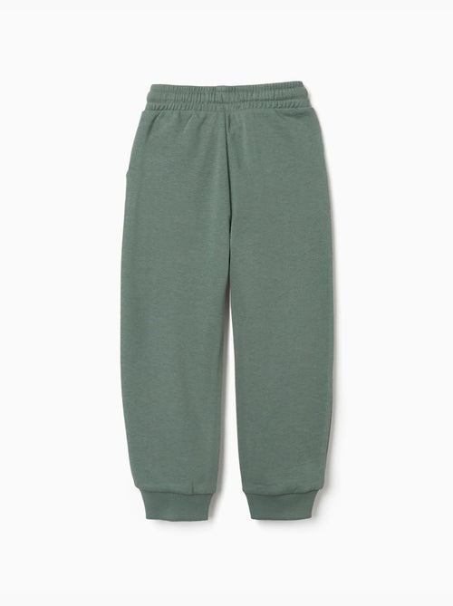 Pantalon de jogging ajusté en molleton avec poches et imprimé ZY - Kiabi