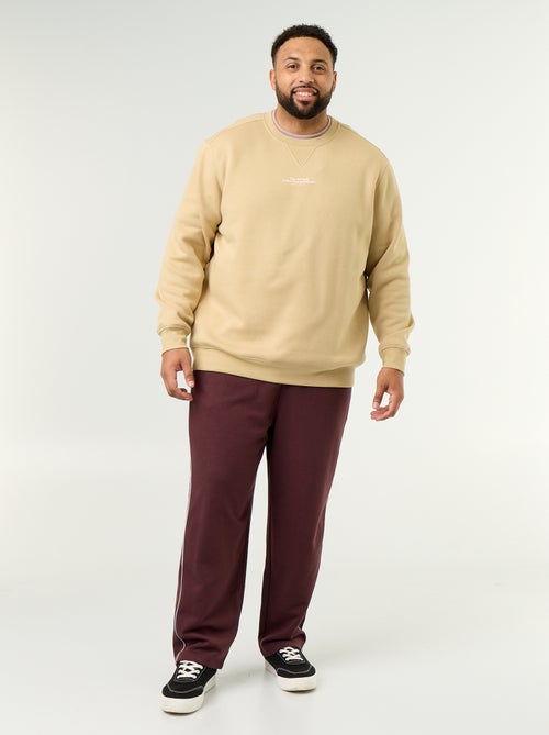 Pantalon de jogging avec liserés contrastés - Kiabi Pantalon de jogging avec liserés contrastés - Kiabi