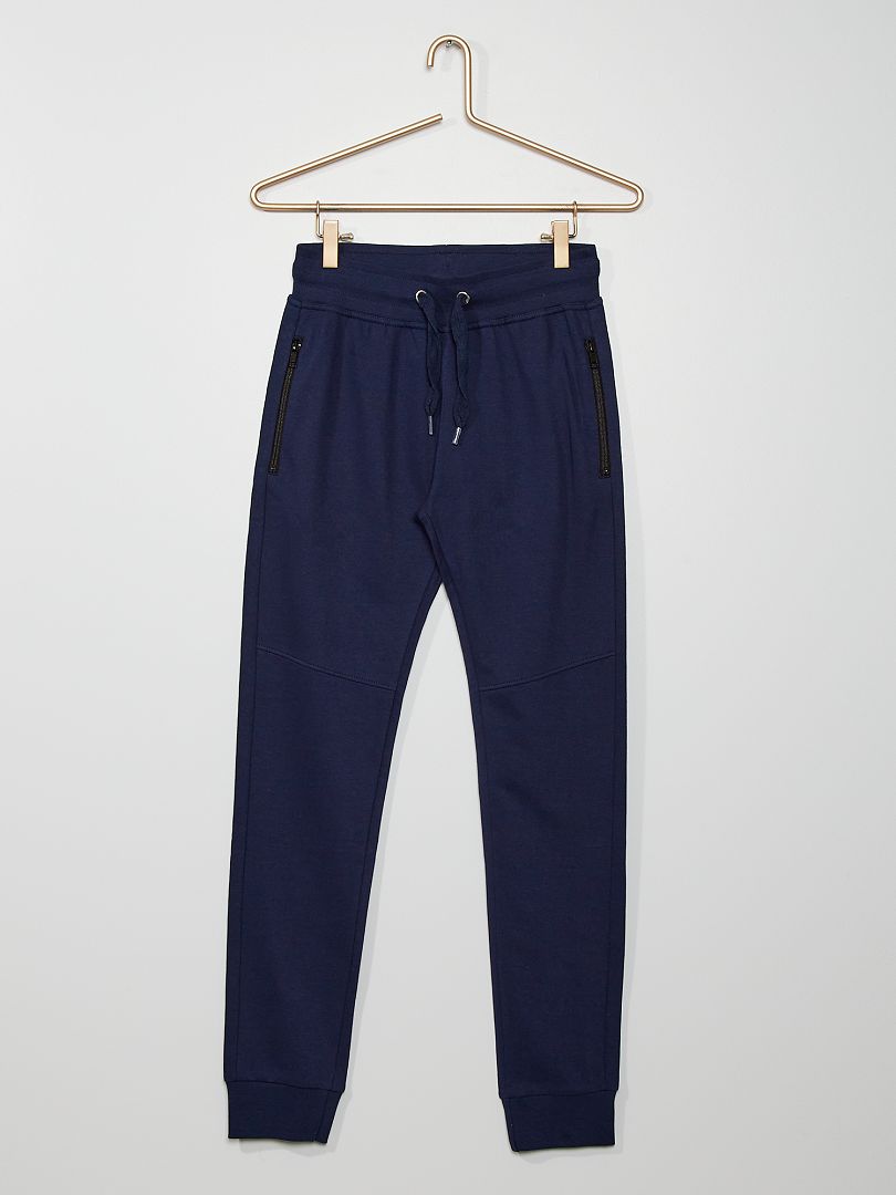 Pantalon de jogging avec poches bleu marine - Kiabi