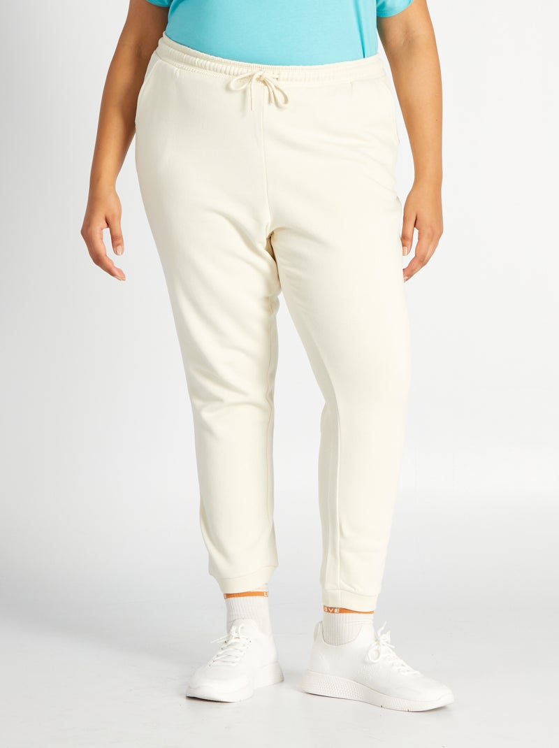 Pantalon de jogging beige - Kiabi