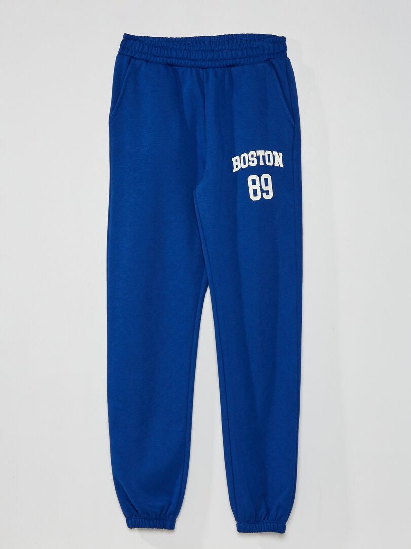 Pantalon de jogging 'Boston' bleu - Kiabi
