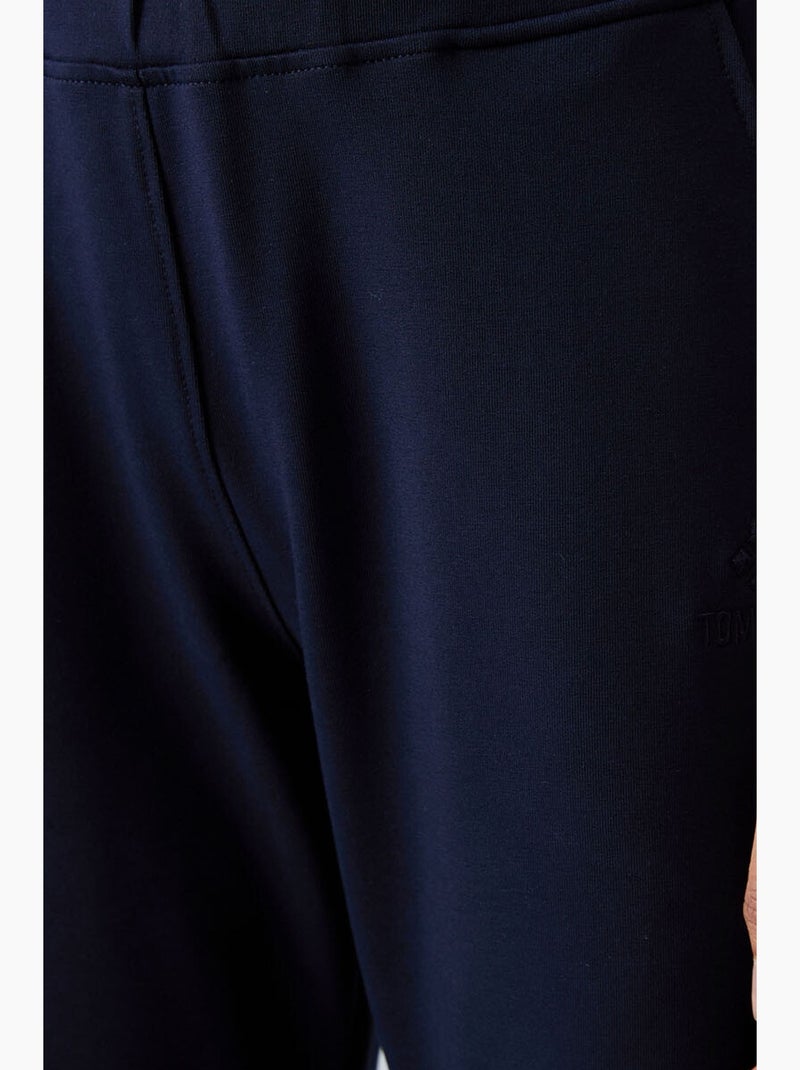 Pantalon de jogging droit à taille haute tommy Bleu marine - Kiabi