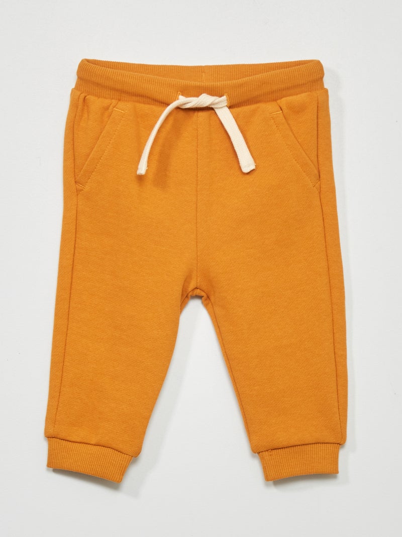 Pantalon de jogging en coton - Mixte JAUNE - Kiabi