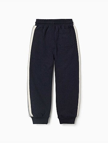 Pantalon de jogging en coton avec bande à rayures