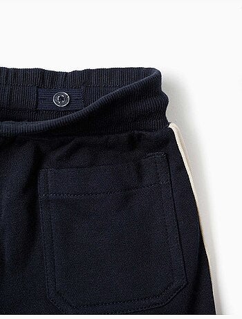 Pantalon de jogging en coton avec bande à rayures
