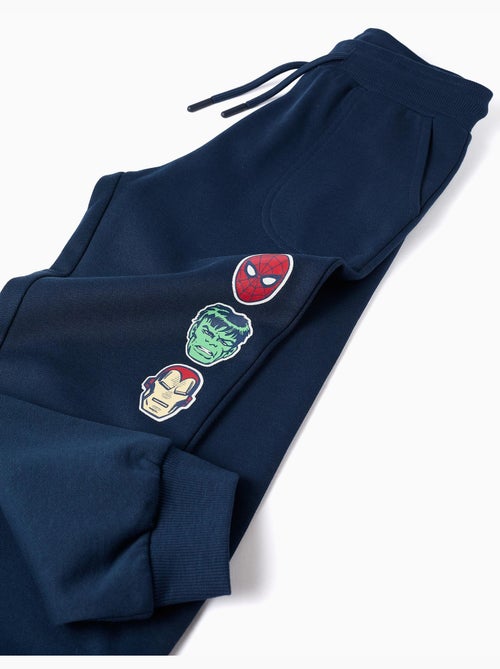 Pantalon de jogging en coton avec imprimé Marvel et cordon de serrage - Kiabi