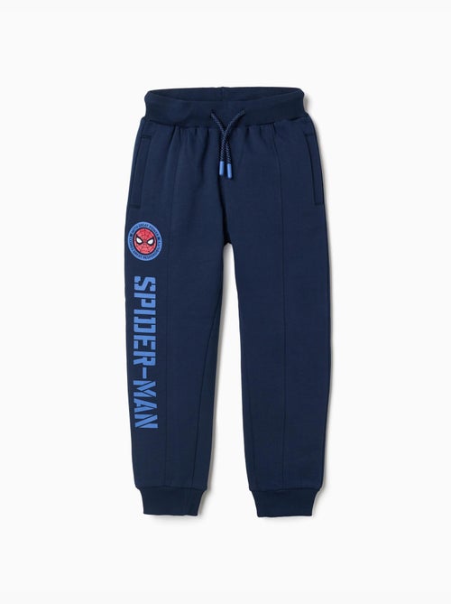 Pantalon de jogging en coton peigné avec imprimé Spider-Man et cordon - Kiabi