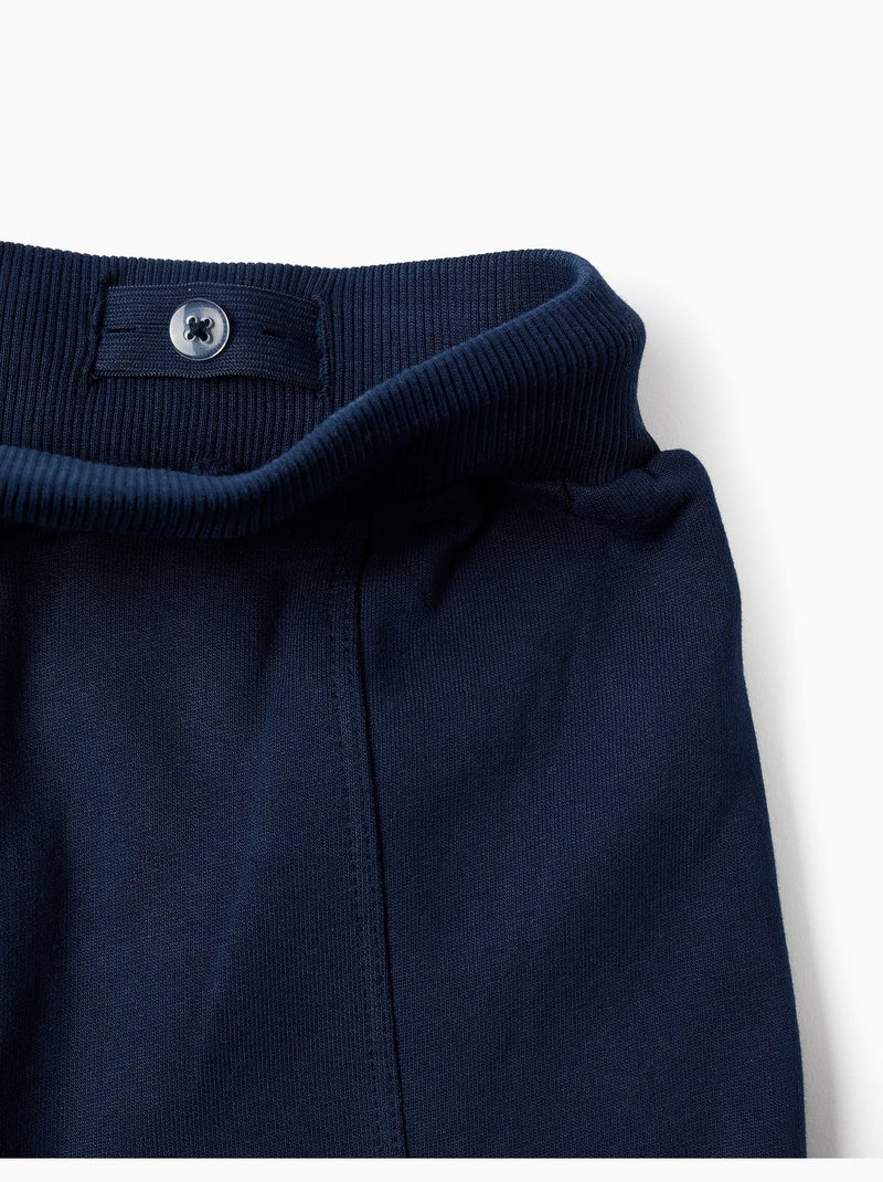 Pantalon de jogging en coton peigné avec imprimé Spider-Man et cordon Bleu foncé - Kiabi