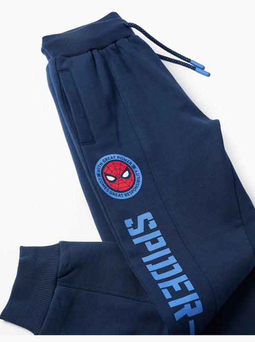 Pantalon de jogging en coton peigné avec imprimé Spider-Man et cordon - Kiabi