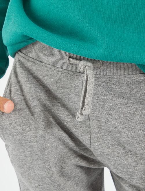Pantalon de jogging en coton uni - Mixte - Kiabi