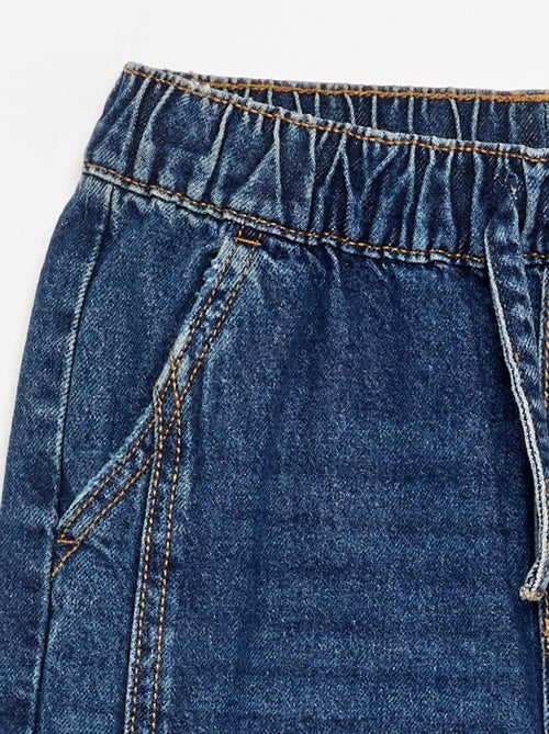 Pantalon de jogging en denim - Kiabi