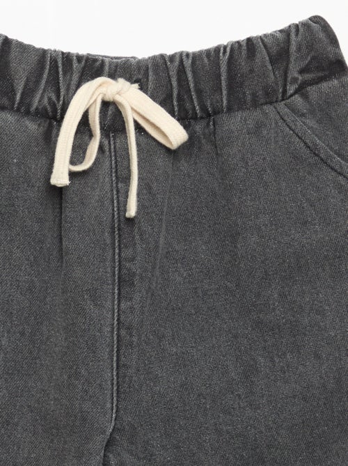 Pantalon de jogging en denim - Kiabi