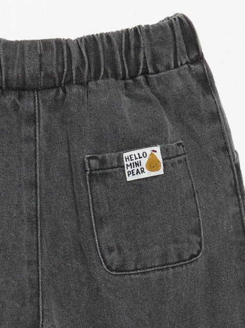 Pantalon de jogging en denim - Kiabi