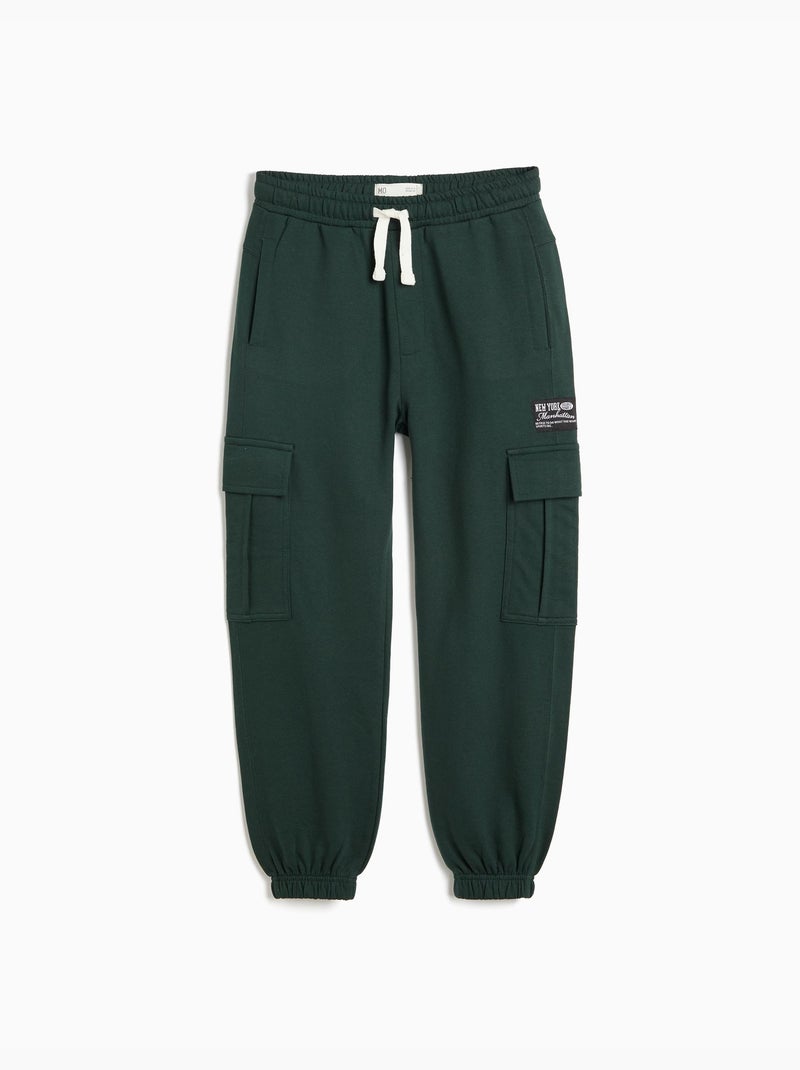 Pantalon de jogging en éponge, mo fashion Vert - Kiabi