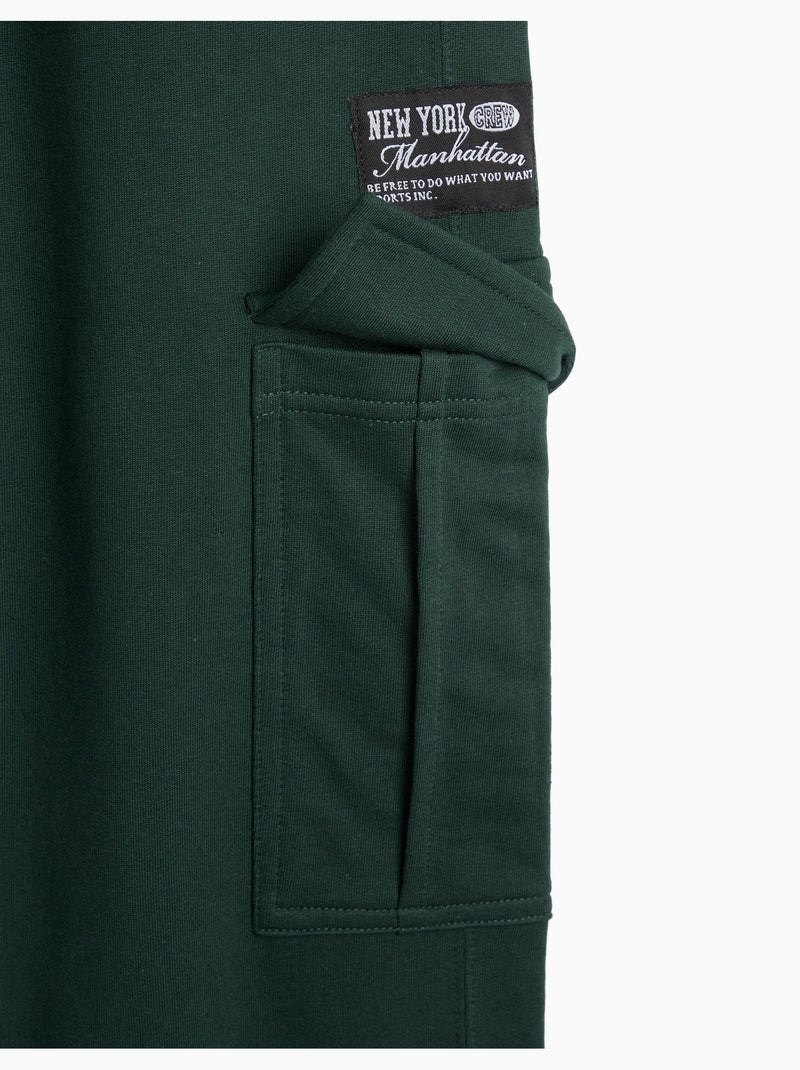 Pantalon de jogging en éponge, mo fashion Vert - Kiabi