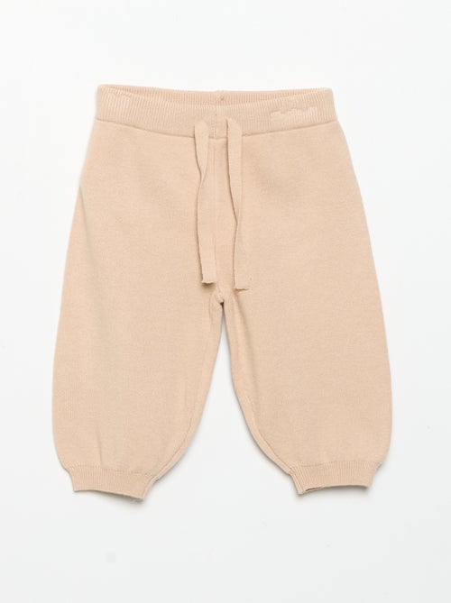 Pantalon de jogging en maille compacte - Kiabi