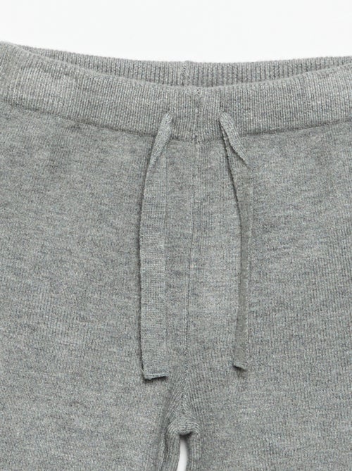 Pantalon de jogging en maille compacte - Kiabi